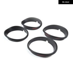シボレー コルベット C6 2005-2013 ABS マットブラック/カーボン テールライト トリム リングカバー トリム ステッカー カーアク - Matt black