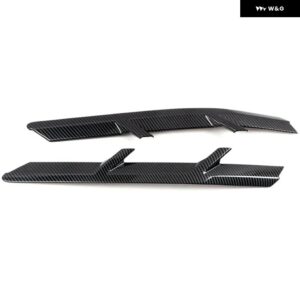 シボレー コルベット C7 2014-18 ABS マットブラックドアサイドベントカバー トリム エアフローフェンダー アウトレット カバー トリ - carbon fiber