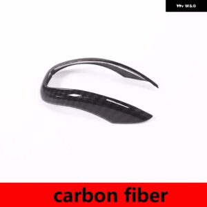 アルファロメオ ジュリア STELVIO 2017-2019 ABS カーボン/マットブラック ギア シフト ヘッドカバー トリム ステッカー カーアクセサリー - carbon fiber