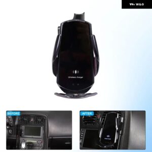 シボレー コルベット C6 2005-2013 ABS センター コンソール エア アウトレット 携帯電話ホルダー GPS ナビゲーションホルダー - Wireless Charging