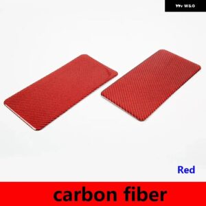 シボレー コルベット C6 2005-2013 ソフトカーボンサン バイザー パネル ハザードラベルバニティ ミラー トリム ステッカー ACCE - Carbon Fiber2