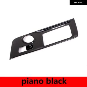 シボレー コルベット C7 2014-2019 ABS マットブラック/カーボンカーセンター ギア シフト パネル カバー トリム ステッカー 自 - Piano Black