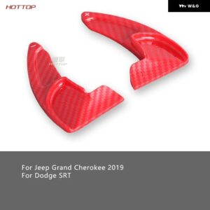 ジープ カーボン シフト ピックグランド チェロキー 2019 ダッジ SRT チャレンジャー用 - carbon　red　2pcs