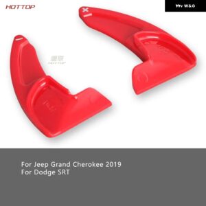 ジープ カーボン シフト ピックグランド チェロキー 2019 ダッジ SRT チャレンジャー用 - red　2pcs