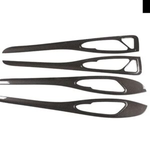 アルファロメオ 車内ドア パネル トリム 装飾 ストリップ STELVIO 2017-20 ABS カーボンカーアクセサリー - ABS Carbon