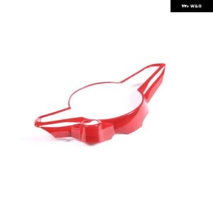 アルファロメオ レッドカーボンスタイル ABS ステアリングホイール V 形状 装飾 フレーム トリム ステルヴィオジュリア 2017 2018 2019 - Style B1