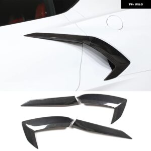 シボレー カーボン車 外装 ドアハンドル トリム フェンダーキット 装飾 アクセサリーカバー コルベット C8 クーペ Z51 2020-023 - Black Carbon