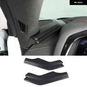 シボレー ABS 3色 選択 ダッシュボード サイド パネル トリム 装飾 カバー キット コルベット C8 スティングレイ Z51 Z06 20 - ABS carbon fiber