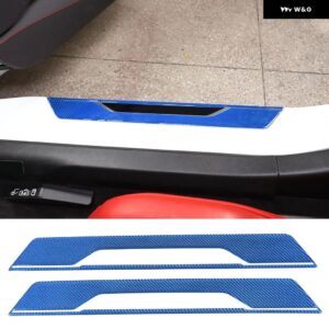 シボレー 外装 ドアシル スカッフプレート トリム プロテクター キット アクセサリー コルベット C8 スティングレイ Z51 Z06 2020 - Style D