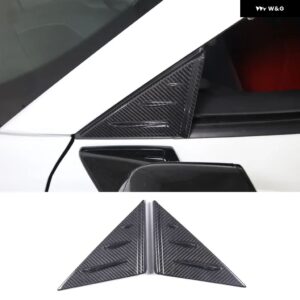 シボレー フロントウィンドウ三角カバー コルベット C8 スティングレイ コンバーチブル Z06 クーペ 2020-23 アンチバフティングウィン - carbon fiber