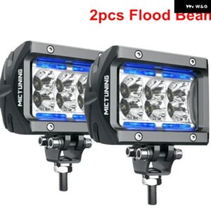 ジープ 車 LED ワーク ライトバー アンバー 周囲光 UNLIMITED-GO K1 4インチ 18W LED スポットワークランプ ATV SUV トラック ボート用 - 2pcs　18W　Flood　Beam3