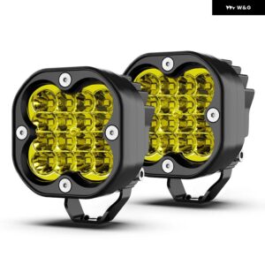ジープ 3インチ 12V LED ワーク ライトバー スポットライト 4 4 オフロード LED ヘッドライト フォグランプ オートバイ トラック ATV - 3　inch　Yellow　Lights