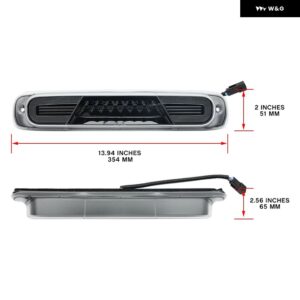 シボレー 99-07 シルバラード GMC シエラ 1500 2500 3500 HD クラシック LED センターハイ マウント サードブレーキ - Chrome Clear Lens