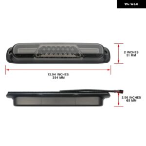 シボレー 99-07 シルバラード GMC シエラ 1500 2500 3500 HD クラシック LED センターハイ マウント サードブレーキ - Smoked Lens