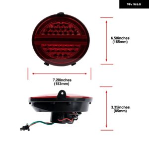 シボレー 4X コルベット C6 クーペ 2005-2013 LED テールライト アセンブリキット 3-IN-1 パーキング 位置 ブレーキスト - Red Lens