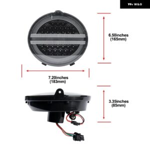 シボレー 4X コルベット C6 クーペ 2005-2013 LED テールライト アセンブリキット 3-IN-1 パーキング 位置 ブレーキスト - Clear Lens