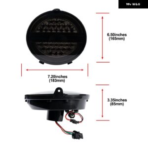 シボレー 4X コルベット C6 クーペ 2005-2013 LED テールライト アセンブリキット 3-IN-1 パーキング 位置 ブレーキスト - Smoked Lens