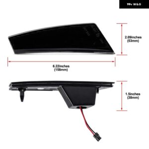 ジープ 2X スモークフロント バンパー LED フェンダーサイド マーカーライト リバティ/ チェロキー KK 2008-2012 自動 パーキング ウィンカーランプ - smoked　lens