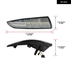 シボレー ユーロスモークフロント バンパー LED フェンダーサイド マーカーライト カマロ 1993-2002 ダイナミックウィンカー /DRL - Clear F Side Marker