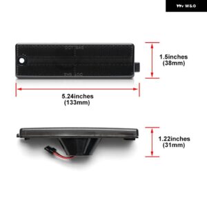 シボレー ユーロスモークフロント バンパー LED フェンダーサイド マーカーライト カマロ 1993-2002 ダイナミックウィンカー /DRL - Smoked R Side Marker