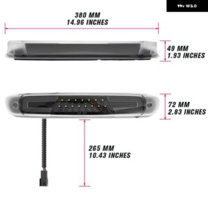 シボレー 2007-2013 シルバラード GMC シエラ 1500 2500HD 3500HD LED ハイ マウント サード 3RD ブレーキ - Clear Lens
