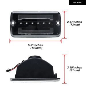 ジープ 1997-2006 ラングラー TJ OEM 交換 バンパー ウィンカーキット LED シーケンシャルサイドシグナル/ホワイト DRL ランニング パーキング ライト - clear　lens
