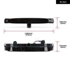 シボレー 1X コルベット C5 1997-2004 レッドレンズ F1 スタイル ストロボ LED トランク 蓋サード サード ブレーキ ストッ - Smoked Lens