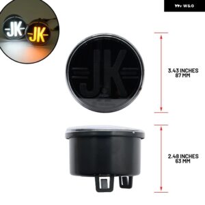 ジープ ラングラー JK 2007-2017 バンパー スイッチバック LED ウインカー/ランニング パーキング ASSY キット 側方向ウインカー インジケーター - clear　turn　signal