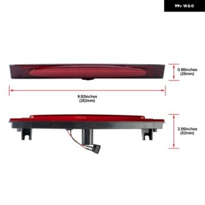 シボレー 1X コルベット C6 2005-2013 レッドレンズ F1 スタイル ストロボ LED トランク 蓋サード 3RD ブレーキストップ - Red Lens