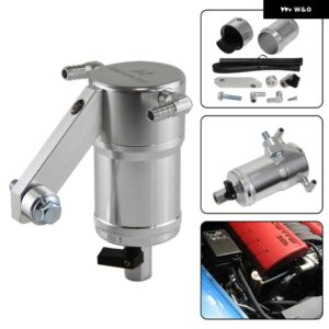 シボレー ビレット アルミオイルキャッチ缶タンク コルベット LS2 LS3 LS7 Z06 2005-2012 - Silver