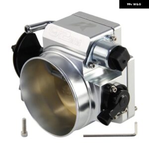 シボレー アルミ 92MM CNC ビレット スロットルボディ + TPS IAC ポジションセンサー + アダプター プレートキット GM GE - Silver