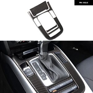 アウディ カーボンセンター コンソール ギア シフト パネル カバー トリム A4L A5 2009 - 2016 Q5 2010 - 2018 - D