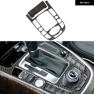 アウディ カーボンセンター コンソール ギア シフト パネル カバー トリム A4L A5 2009 - 2016 Q5 2010 - 2018 - F
