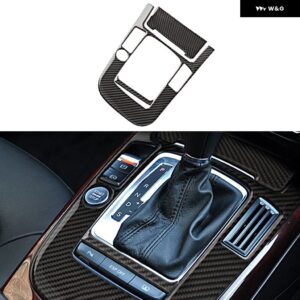 アウディ カーボンセンター コンソール ギア シフト パネル カバー トリム A4L A5 2009 - 2016 Q5 2010 - 2018 - B