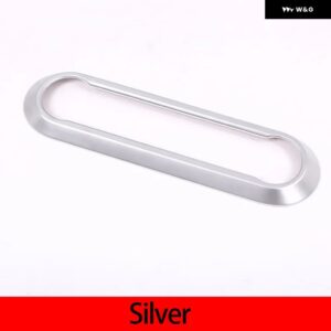 アルファロメオ カーボン ジュリア STELVIO 2017-20 ABS センター 空調 調整フレーム トリム カーアクセサリー - Silver