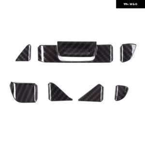 シボレー ABS カーボン/レッド コルベット C8 Z51 Z06 2020-2023 カー エアコン ベント 装飾 ステッカー カーアクセサリ - carbon fiber