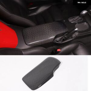 シボレー ABS カーボン/マットブラック コルベット C6 2005-2013 中央 アームレスト ボックス カバー カーアクセサリー - real Carbon Fiber2