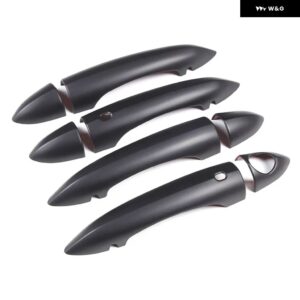 アルファロメオ トナーレ 2022 ABS カーボン ドアハンドル カバー フレーム 外装 トリム ステッカー カーアクセサリー - Matte Black