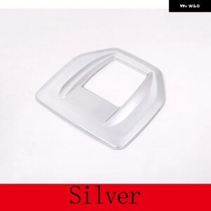 アルファロメオ ABS クローム/カーボン ジュリア STELVIO 2016-19 センター コンソール 装飾 フレーム トリム カーアクセサリー - Style B Silver