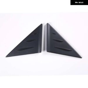 シボレー ABS カーボンバック ミラー サイドトライアングル スポイラー トリム 装飾 ステッカー コルベット C8 スティングレイ Z51 Z - Matte black