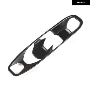シボレー ABS カーボン/マットブラックカバー コルベット C8 2020-2024 カー コンソール ギア シフト ボタン ステッカー アクセ - Matte black