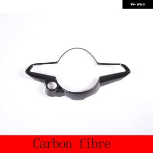 アルファロメオ ABS カーボン/レッド トナーレ 2022 ステアリングホイール 装飾 フレーム ステッカー インテリア アクセサリー - carbon fiber