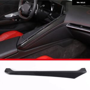 シボレー ABS カーボン コルベット C8 Z51 Z06 2020-2023 カーセンター コントロール サイド 装飾 フレーム ステッカー - Style A carbon fiber