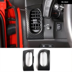 シボレー ABS カーボン コルベット C6 2005-2013 ガラスリフトフレーム アームレスト ボックス カバー ステッカー カーアクセサリ - 6