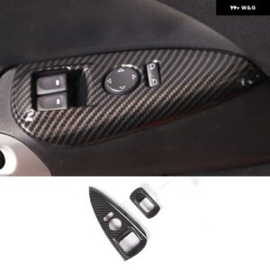 シボレー ABS カーボン コルベット C6 2005-2013 ガラスリフトフレーム アームレスト ボックス カバー ステッカー カーアクセサリ - 7