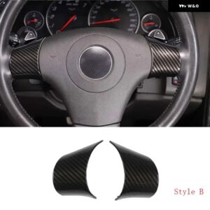 シボレー ABS カーボン コルベット C6 2005-2013 ガラスリフトフレーム アームレスト ボックス カバー ステッカー カーアクセサリ - 18 Style B