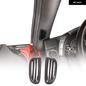 シボレー ABS カーボン コルベット C6 2005-2013 ガラスリフトフレーム アームレスト ボックス カバー ステッカー カーアクセサリ - 1