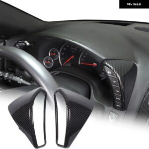 シボレー ABS カーボン コルベット C6 2005-2013 ガラスリフトフレーム アームレスト ボックス カバー ステッカー カーアクセサリ - 3