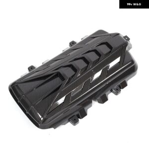 シボレー ABS カーボンフロント エンジン フードカバー トリム コルベット C8 2020-2024 エンジン フード ボンネット トリム カ - carbon fiber