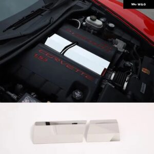 シボレー ステンレス コルベット C6 2004-2013 ボンネット コンパートメントブレーキオイルポットバッフル 装飾 カバー アクセサリー - style 8
